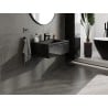 Mexen Orio 70 cm Bathroom Cabinet with Sink Otis, 1 Drawer, Black Gloss/Black Matte - 91A10-07023-1-BF70-W18M71