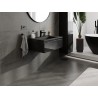 Mexen Orio badkamerkast 70 cm met wastafel Otis, 1 lade, zwarte glans/zwarte mat - 91A10-07023-1-BF70-W18M71
