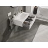 Mexen Orio Badezimmerschrank 70 cm mit Waschbecken Vela, 1 Schublade, Weiß Matt - 91A10-07023-1-BF01-W23M01
