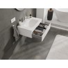 Mexen Orio gabinete de baño de 70 cm con lavabo Vela, 1 cajón, blanco mate - 91A10-07023-1-BF01-W23M01