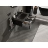 Mexen Orio vannitoakapp 70 cm valamuga Vela, 1 sahtel, must läikiv/must matt - 91A10-07023-1-BF70-W23M71