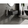 Mexen Orio meuble de salle de bain 70 cm avec lavabo Vela, 1 tiroir, noir mat - 91A10-07023-1-BF71-W23M71