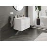 Mexen Orio meuble de salle de bain 70 cm avec lavabo Vela, 2 tiroirs, blanc mat - 91A10-07047-2-BFF01-W23M01