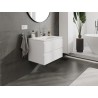 Mexen Orio mobile da bagno 70 cm con lavabo Vela, 2 cassetti, bianco opaco - 91A10-07047-2-BFF01-W23M01