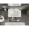 Mexen Orio vannitoakapp 70 cm koos valamu Velaga, 2 sahtlit, hall matt/valge matt - 91A10-07047-2-BFF62-W23M01