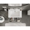 Mexen Orio armadietto da bagno 70 cm con lavabo Otis, 2 cassetti, bianco opaco - 91A10-07047-2-BFF01-W18M01
