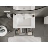 Mexen Orio armario de baño 70 cm con lavabo Otis, 2 cajones, blanco mate - 91A10-07047-2-BFF01-W18M01