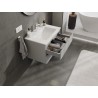 Mexen Orio armario de baño de 70 cm con lavabo Otis, 2 cajones, gris mate/blanco mate - 91A10-07047-2-BFF62-W18M01