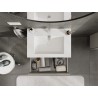 Mexen Orio mobile bagno 70 cm con lavabo Otis, 2 cassetti, grigio opaco/bianco opaco - 91A10-07047-2-BFF62-W18M01
