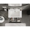 Mexen Orio armario de baño de 70 cm con lavabo Otis, 2 cajones, grafito mate/blanco mate - 91A10-07047-2-BFF66-W18M01