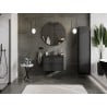 Mexen Orio bathroom cabinet 70 cm with Otis sink, 2 drawers, black matt - 91A10-07047-2-BFF71-W18M71