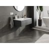 Mexen Orio bathroom cabinet 80 cm with sink Otis, 1 drawer, graphite matte/white matte - 91A10-08023-1-BF66-W18M01