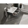 Mexen Orio szafka łazienkowa 80 cm z umywalką Otis, 1 szuflada, grafit mat/biała mat - 91A10-08023-1-BF66-W18M01