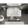 Mexen Orio mobiletto da bagno 80 cm con lavabo Otis, 1 cassetto, grafite opaco/bianco opaco - 91A10-08023-1-BF66-W18M01