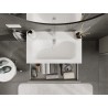 Mexen Orio bathroom cabinet 80 cm with Vela washbasin, 1 drawer, grey matte/white matte - 91A10-08023-1-BF62-W23M01