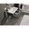 Mexen Orio badkamerkast 80 cm met wastafel Vela, 1 lade, mat grafiet/wit mat - 91A10-08023-1-BF66-W23M01