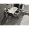 Mexen Orio szafka łazienkowa 80 cm z umywalką Vela, 1 szuflada, grafit mat/biała mat - 91A10-08023-1-BF66-W23M01