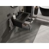 Mexen Orio kupaonski ormar 80 cm s umivaonikom Vela, 1 ladica, crna mat - 91A10-08023-1-BF71-W23M71