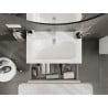 Mexen Orio mobile da bagno 80 cm con lavabo Vela, 2 cassetti, bianco lucido - 91A10-08047-2-BFF00-W23M00