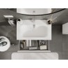 Mexen Orio bathroom cabinet 80 cm with Vela sink, 2 drawers, white matt - 91A10-08047-2-BFF01-W23M01