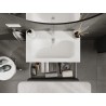 Mexen Orio meuble de salle de bain 80 cm avec lavabo Vela, 2 tiroirs, graphite mat/blanc mat - 91A10-08047-2-BFF66-W23M01