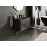 Mexen Orio mobile da bagno 80 cm con lavabo Vela, 2 cassetti, nero opaco - 91A10-08047-2-BFF71-W23M71