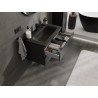 Mexen Orio bathroom cabinet 80 cm with Vela washbasin, 2 drawers, black matte - 91A10-08047-2-BFF71-W23M71