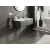 Mexen Orio meuble de salle de bains 90 cm avec lavabo Otis, 1 tiroir, graphite mat/blanc mat - 91A10-09023-1-BF66-W18M01