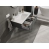 Mexen Orio armoire de salle de bain 90 cm avec lavabo Otis, 1 tiroir, graphite mat/blanc mat - 91A10-09023-1-BF66-W18M01