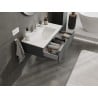 Mexen Orio mobile bagno 90 cm con lavabo Otis, 1 cassetto, grafite opaco/bianco opaco - 91A10-09023-1-BF66-W18M01