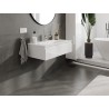 Mexen Orio armario de baño 90 cm con lavabo Vela, 1 cajón, blanco brillo - 91A10-09023-1-BF00-W23M00