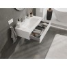 Mexen Orio meuble de salle de bain de 90 cm avec lavabo Vela, 1 tiroir, blanc brillant - 91A10-09023-1-BF00-W23M00