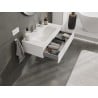 Mexen Orio bathroom cabinet 90 cm with Vela washbasin, 1 drawer, white matt - 91A10-09023-1-BF01-W23M01