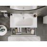 Mexen Orio vannitoakapp 90 cm koos Vela valamuga, 1 sahtel, valge matt - 91A10-09023-1-BF01-W23M01