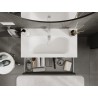 Mexen Orio armario de baño de 90 cm con lavabo Vela, 1 cajón, grafito mate/blanco mate - 91A10-09023-1-BF66-W23M01