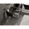 Mexen Orio armario de baño de 90 cm con lavabo Vela, 1 cajón, negro brillo/negro mate - 91A10-09023-1-BF70-W23M71