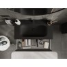 Mexen Orio vannitoakapp 90 cm koos Vela valamu, 1 sahtel, must matt - 91A10-09023-1-BF71-W23M71