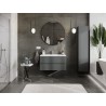 Mexen Orio armario de baño de 90 cm con lavabo Otis, 2 cajones, grafito mate/blanco mate - 91A10-09047-2-BFF66-W18M01