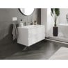 Mexen Orio mobile bagno 90 cm con lavabo Vela, 2 cassetti, bianco lucido - 91A10-09047-2-BFF00-W23M00