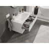 Mexen Orio 90 cm bathroom cabinet with Vela basin, 2 drawers, white gloss - 91A10-09047-2-BFF00-W23M00