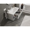 Mexen Orio gabinete de baño de 90 cm con lavabo Vela, 2 cajones, gris mate/blanco mate - 91A10-09047-2-BFF62-W23M01