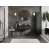 Mexen Orio meuble de salle de bains 100 cm avec lavabo Otis, 1 tiroir, noir mat - 91A10-10023-1-BF71-W18M71
