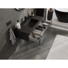 Mexen Orio bathroom cabinet 100 cm with Otis washbasin, 1 drawer, black matte - 91A10-10023-1-BF71-W18M71