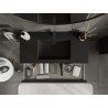 Mexen Orio vannitoakapp 100 cm valamu Otis, 1 sahtel, must matt - 91A10-10023-1-BF71-W18M71