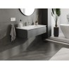 Mexen Orio 100 cm bathroom cabinet with Vela washbasin, 1 drawer, matte graphite/white matte - 91A10-10023-1-BF66-W23M01