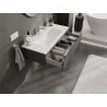 Mexen Orio armadietto da bagno 100 cm con lavabo Vela, 1 cassetto, grafite opaco/bianco opaco - 91A10-10023-1-BF66-W23M01