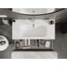Mexen Orio armadietto da bagno 100 cm con lavabo Vela, 1 cassetto, grafite opaco/bianco opaco - 91A10-10023-1-BF66-W23M01