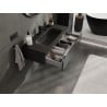 Mexen Orio vannitoakapp 100 cm koos valamu Vela, 1 sahtel, must matt - 91A10-10023-1-BF71-W23M71