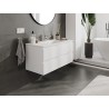 Mexen Orio bathroom cabinet 100 cm with Otis washbasin, 2 drawers, white matte - 91A10-10047-2-BFF01-W18M01