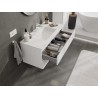 Mexen Orio armario de baño de 100 cm con lavabo Otis, 2 cajones, blanco mate - 91A10-10047-2-BFF01-W18M01
